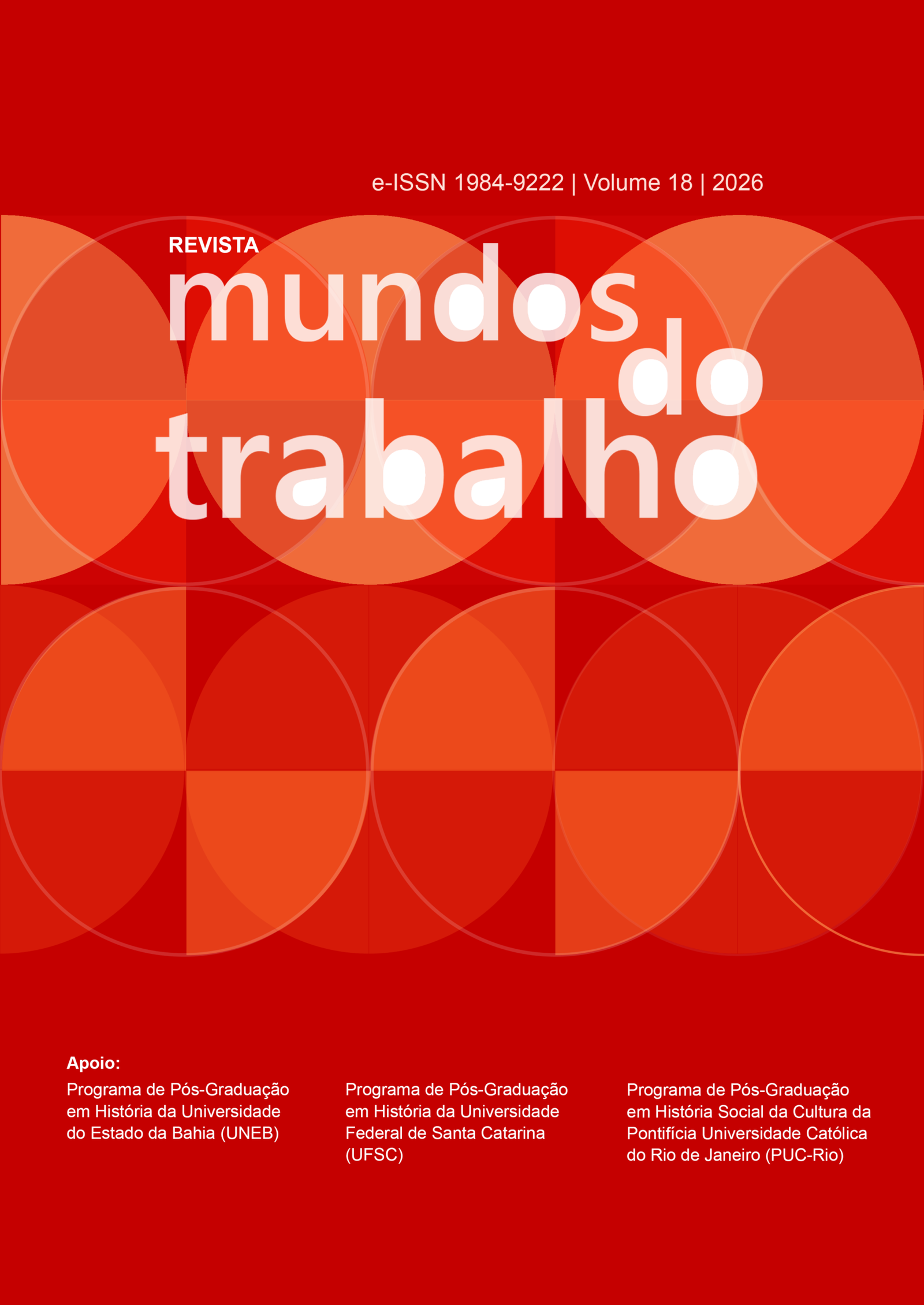 Cover of Mundos do Trabalho, volume 18